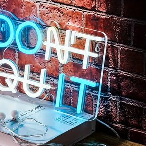 1pc plaque arrière <span class=keywords><strong>LED</strong></span> néon décoratif ne pas quitter, lumières murales décoratives polyvalentes, interrupteur de ligne 5V alimenté par USB - Product Image 3