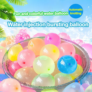 Ballons d'eau 111 pièces/paquet, jeu de fête d'été Holi, jouet biodégradable en latex, petits ballons néon, remplissage facile et rapide, auto-scellants - Product Image 2
