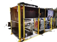 Clôture de sécurité modulaire en acier au carbone anti-arc pour robot de soudage, barrière d'isolation pour station de robot de soudage