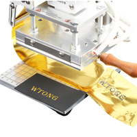 Wt-90tsl cuir gaufrage presse à chaud Machine petite manuelle numérique estampage à chaud en bois Pvc papier Logo personnalisé timbre