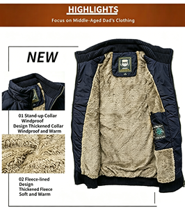 <span class=keywords><strong>Gilet</strong></span> matelassé unisexe décontracté doublé <span class=keywords><strong>polaire</strong></span>, 3 couleurs disponibles, épais, chaud, sans manches, imperméable, col montant, hiver, homme femme - Product Image 5