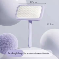 Brosse en acier inoxydable et bois pour enlever les poils des chiens et des chats pour le nettoyage et le toilettage des animaux de compagnie