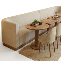 Ensemble de table à manger en bois massif d'usine avec 4 chaises pour salle à manger, meubles de salle à manger, meubles de restaurant