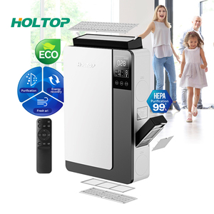 150m3/h cung cấp luồng không khí holtop HRV hệ thống không khí trong lành hoạt động im lặng crossflow trao đổi nhiệt hiệu quả cao erv - Product Image 1