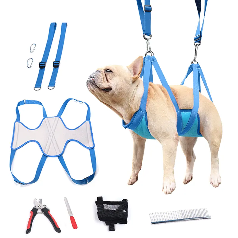 Coleira para unha de pets, coleira de peitoral para cães, rede para aliciamento, suporte durável, ferramentas para animais de estimação, rede