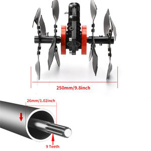 Tête d'engrenage multifonction pour <span class=keywords><strong>tondeuse</strong></span> à gazon, lame <span class=keywords><strong>de</strong></span> travail, tête <span class=keywords><strong>de</strong></span> travail pour décompactage du sol, désherbage, roue <span class=keywords><strong>de</strong></span> drainage, débroussailleuse, cultivateur - Product Image 2