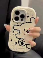 Pour iPhone 16 15 14 13 12 11 Pro Max XSmax XR X XS 7 8Plus coque tout compris dessin animé Graffiti étui de téléphone portable