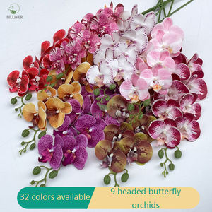 Fleurs artificielles <span class=keywords><strong>d</strong></span>'orchidée blanche naturelle avec papillon papillon en latex au toucher réel à longue tige pour l'obtention du diplôme et les <span class=keywords><strong>d</strong></span>écorations de la fête des mères - Product Image 2