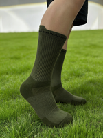 Chaussettes de sport athlétiques pour hommes, chaussettes de sport rembourrées, respirantes, anti-humidité, avec soutien de la voûte plantaire, pour la course à pied et l'entraînement, personnalisables OEM