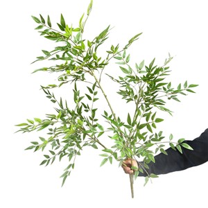 Plante artificielle Nandina Domestica Meng Jie 100cm 200cm Feuillage vert Décoration intérieure - Product Image 5