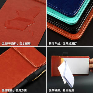 Porte-notes en cuir modèle 6150 en forme de portefeuille pour table de salle à manger, notes de boissons d'hôtel, clip de cuisine, tableau de commandes, ticket de réception - Product Image 3