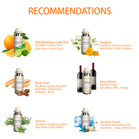 Huile d'arôme de parfum de luxe de longue durée Huile essentielle naturelle pure de haute qualité pour l'air frais et la machine de diffuseur d'arôme
