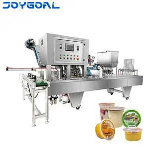 Machine de remplissage automatique pour gobelet de volume, appareil de remplissage icecream, couvercle de gobelet, machine d'emballage