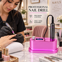 Perceuse à ongles de bureau à vitesse réglable OEM pour manucure et nail art, commande en gros