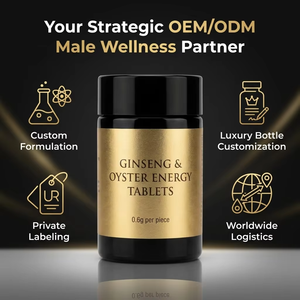 Tabletas de Apoyo a la Vitalidad Masculina de Marca Privada, Ginseng, Ostra, Polvo de Ciervo, Zinc, Magnesio, 0.6g por Tableta - Product Image 2
