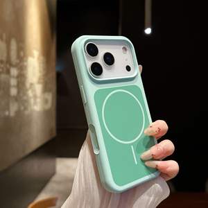 Funda Protectora Compatible con iPhone 17 Pro Max, Diseño de Anillo Delgado de Doble Color con Orificio Grande, Magnética, Nueva, para 16 Pro Max 15 - Product Image 5