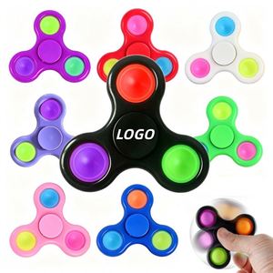 Customized logo Children's Decompression Fingertip Rotate Gyroscope Knead Sensory Fidget Toys for Kids Classroom Students <b>Gifts</b> - Product Image 1