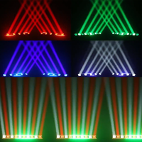 Barre de projecteur LED à faisceau zoom 10*60W RGBW 4IN1 Pixel, éclairage mobile, 22400 lumens, température de couleur 6300K, contrôle DMX512