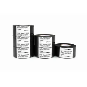 30mm manufacturers black date stamping printing batch code hot stamp ribbon coding foil