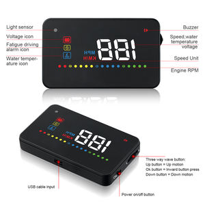 A200 Universal car obd2 hud Car 3.5 pollici Plug & Play OBDII/EU-OBD porte parabrezza tachimetro digitale Display Head Up fai da te - Product Image 6