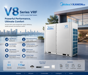 Sistema VRF Midea V8 OEM, Aire Acondicionado Inverter DC de Flujo de Refrigerante Variable, Bomba de Calor Comercial Modular de Alta Eficiencia - Product Image 2
