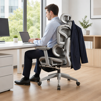Chaise de bureau ergonomique en gros pour fabricants, avec dossier flottant, support lombaire et assise en maille respirante 4 directions – Projet