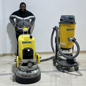 220v एकल चरण ग्रेनाइट संगमरमर जिन्न टेराज़ो एपॉक्सी फ्लोर ग्राइंडर कंक्रीट पॉलिशर कंक्रीट फ्लोर पॉलिशिंग मशीन - Product Image 1