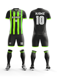 Nouveau style de maillot de football personnalisé à séchage rapide, 100% polyester, tenue d'entraînement de football, ensemble complet de maillots pour le football - Product Image 5