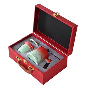 Juego de Té en Caja de Regalo, Taza de Cerámica con Cuchara y Cuchillo para Oficina, Celebración de Aniversario, Logotipo Personalizado, Origen Dehua - Product Image 5