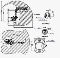 Boront 3511 六轴工业机器人，臂长3500mm，负载100kg，用于大型注塑件
