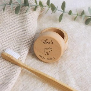 Custom Engraved Round Wooden <strong>DIY</strong> Baby <strong>Keepsake</strong> Box-High Quality Eco-Friendly Newborn Storage Case for Birthday Gifts - Product Image 4