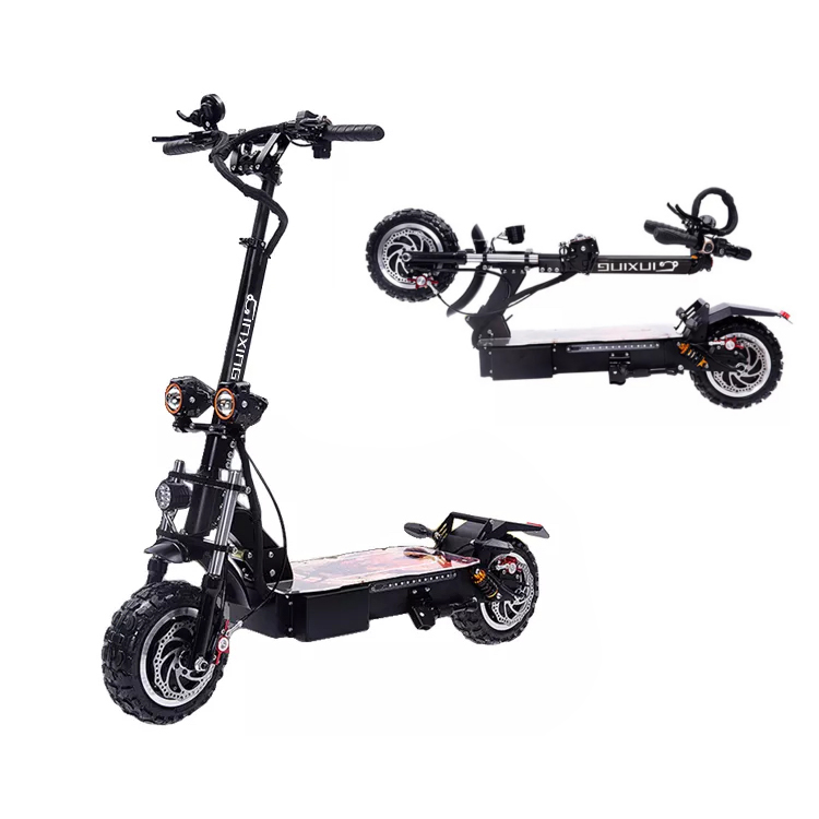 Лидер продаж онлайн, электрический складной двухприводный скутер для взрослых, для улицы, для внедорожников, 11 дюймов, 13 дюймов, с двойным приводом, 60 В, Вт
