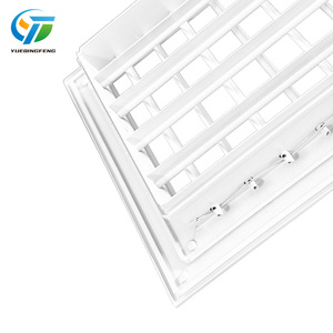 Diffuseur d'air <span class=keywords><strong>rectangulaire</strong></span> moderne en alliage d'aluminium durable à double couche, <span class=keywords><strong>grille</strong></span> de retour d'air à lamelles linéaires réglables - Product Image 5