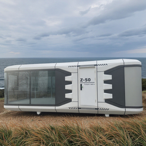 Casa Contenedor de Acero Portátil Expandible Pequeña, Módulo Desmontable para Oficina, Cabina Telefónica, para Jardín, Resort, Hotel, <span class=keywords><strong>Retiro</strong></span> en la Playa - Product Image 5