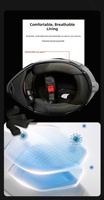 Nouveau casque de moto intégral Kaizehui certifié DOT, coque en ABS, modèle 002, visière auto-teintée pour hommes et femmes, toutes saisons