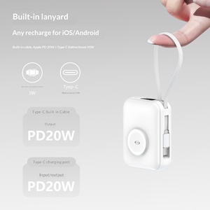 3 In 1 Wireless Charging Power Bank Fast <b>Charger</b> With <b>Cable</b> 3W For Watch Earphone And Phone - Product Image 3