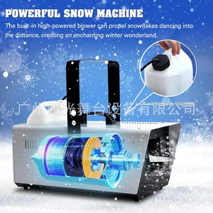 1500W <b>Snow</b> <b>Machine</b> Large Stage Simulated <b>Snow</b> Sprayer Outdoor Christmas Wedding Use - Product Image 3
