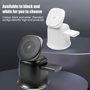 <span class=keywords><strong>Cargador</strong></span> Inalámbrico Magnético 3 en 1 Plegable y de Carga Rápida <span class=keywords><strong>para</strong></span> Teléfonos, Auriculares y Relojes Inteligentes - Product Image 4