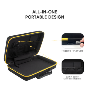 Borsa di pietra per massaggio elettrico portatile con controllo della temperatura di regolazione per la cura della salute e il corpo rilassante - Product Image 4