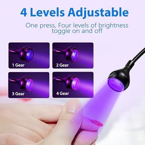 Quick Dry 5W LED Nail <b>Lamp</b> Professional UV <b>Lamp</b> with Phone Holder Home & Salon Use Customizable Logo ABS Material - Product Image 2