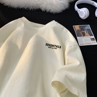 T-shirt Personnalisé en Silicone Imprimé, 100% Coton Doux Épais, pour Homme, Motif Personnalisé