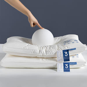 Bantal leher serviks ergonomis, bantal sanitasi 3 tahan, bantal tempat tidur serat poliester 100% katun - Product Image 5