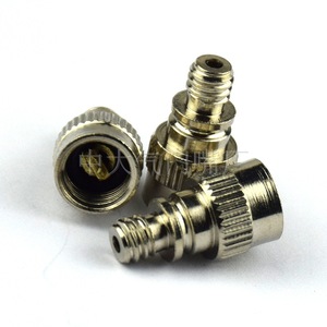Adaptateur de valve française à valve française en cuivre pour le gonflage des pneus de vélo, couleur argent - Product Image 5