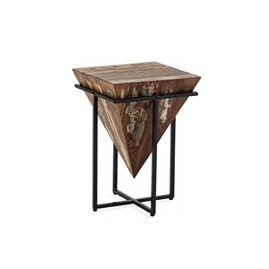 Modern Solid Mango Wood Handmade Eco-Friendly Console <b>Table</b> Living Room Furniture Hotel Use <b>Leg</b> Base Design Manish Art - Product Image 1