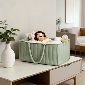 Organizador de Pañales Portátil Extra Grande, Cesta de Almacenamiento de Pañales para Bebé Recién <span class=keywords><strong>Nacido</strong></span>, Bolsa de Almacenamiento Funcional para el Automóvil - Product Image 6
