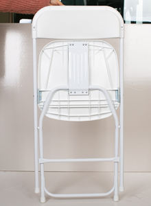 Sillas Plegables de Resina Blanca de Acero y Plástico para Eventos, Fiestas, Restaurantes, Capacitación y Comedor - Product Image 5