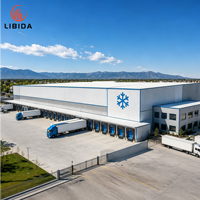 Entrepôt frigorifique préfabriqué en acier, usine de stockage frigorifique métallique, bâtiment de stockage réfrigéré en acier durable préfabriqué