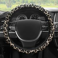 Housse de volant de voiture toutes saisons en chanvre à 4 branches avec anneau intérieur, kit de protection en tissu doux et élastique réglable