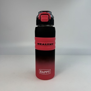 Bouteille en plastique de sport avec couvercle en paille Bonce Bouteille à boire portable d'été de grande capacité - Product Image 5