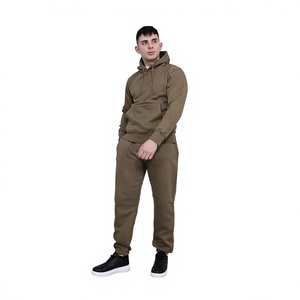 Premium Quality Unisex Tracksuit <b>Set</b> Soft Fabric Pullover Hooded Top <b>Matching</b> <b>Jogger</b> Pants Casual Loungewear Multiple Sizes - Product Image 3